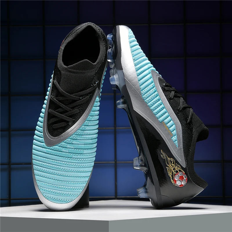 Neue Fußballschuhe für Herren, rutschfeste Fußballschuhe für Erwachsene, Outdoor-Sportschuhe für Jungen, lange Stollen, atmungsaktive und bequeme Trainings- und Wettkampf-Cleats
