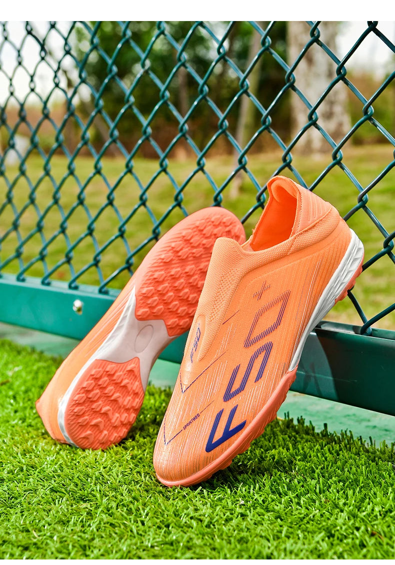 New Men's Football Boots Futsal Non Slip Turf Comfortable Ultralight Fg Grass Cleats Soccer Shoes Sport Indoor Adult Non-Slip