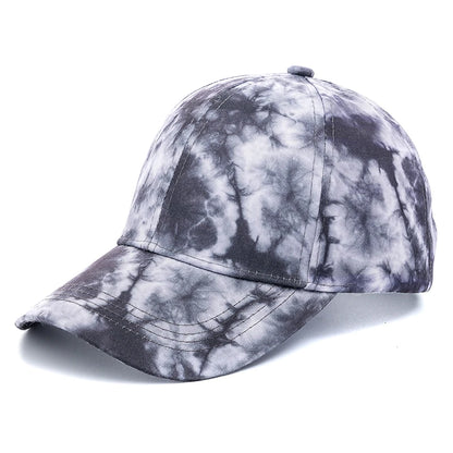 New Outdoor Casual Tie Dye Caps For Women Rainbow Colorful Baseball Cap Female Fashion Streetwear Summer Hat
