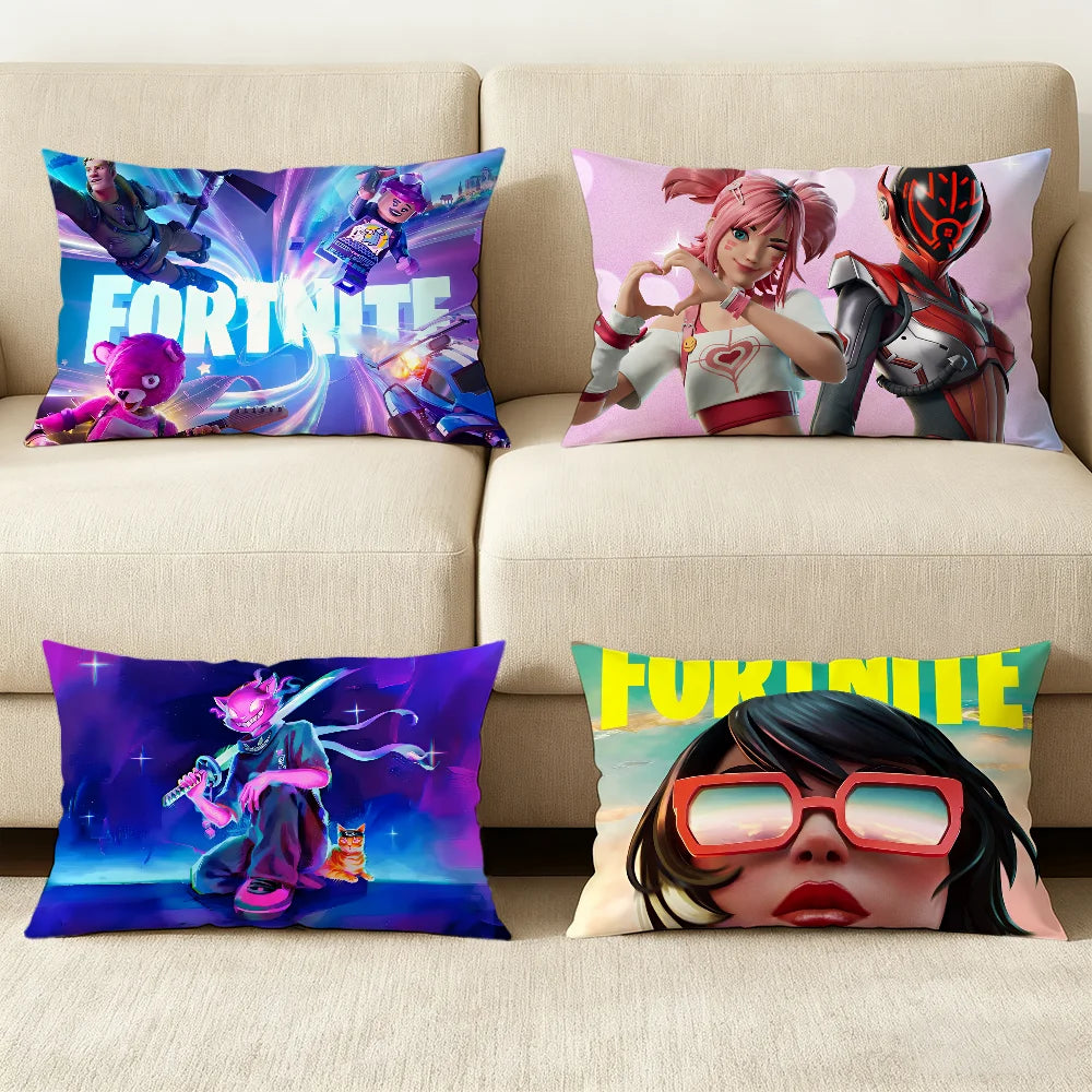 Battle Royale Game Fortnite Cushion Cover Hit Product Sofa Living Room Office Rectangle Pillow Home Coffee Shop Bedding