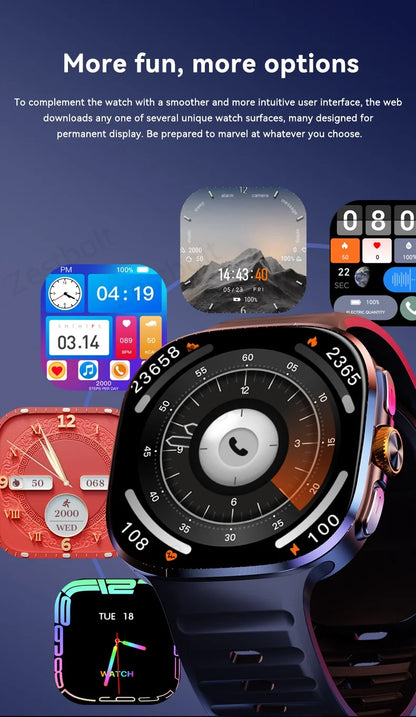 M99 Smartwatch 5G With 2.4inch Amoled Screen 900W Rotating Camera WIFI GPS Position Compass NFC Bluetooth Smart Watch Men Women