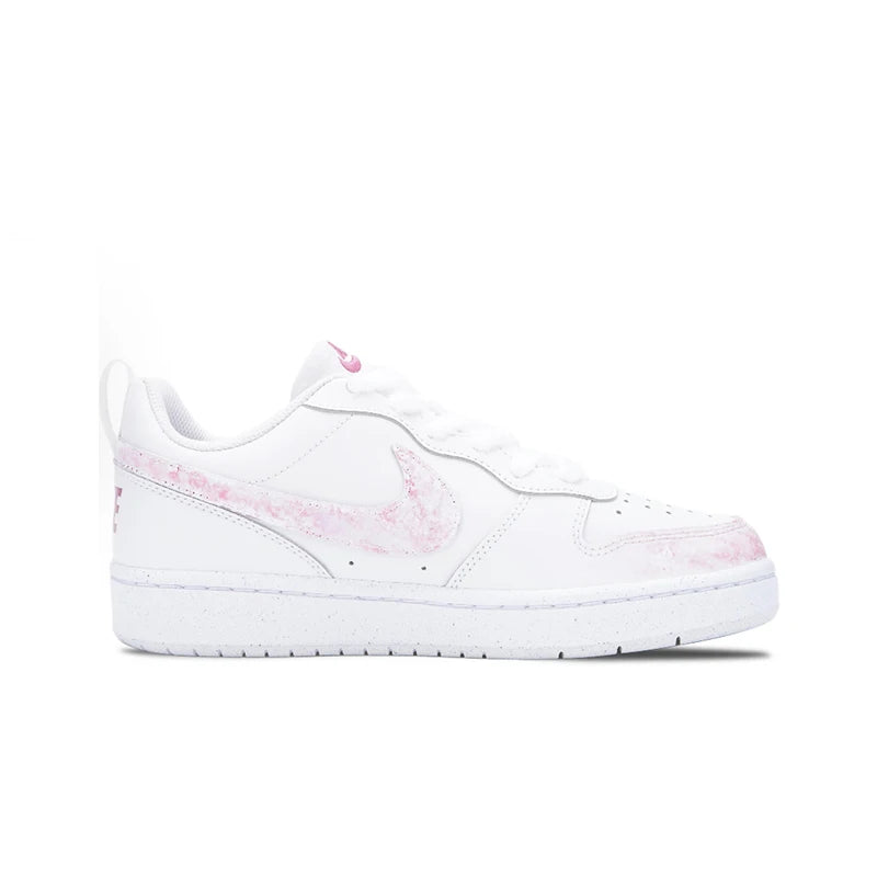 Custom Sneakers Nike Court Borough Low Vanilla Cream Cute Aesthetic Sweet Girlish Style Fashion Versatile Low-Top for Women