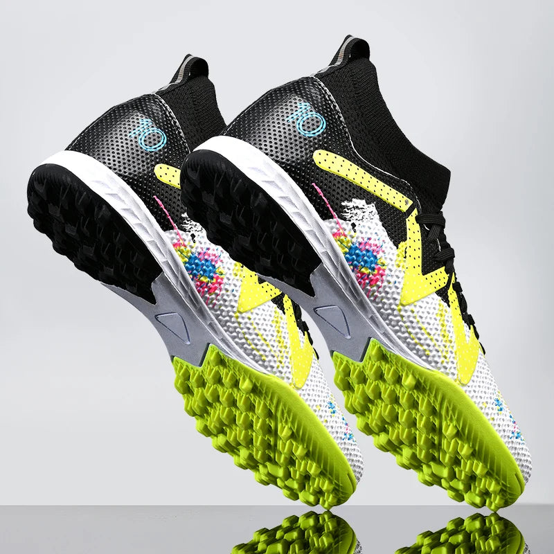 Chaussures de football professionnelles TF Broken Nail pour adolescents, chaussures de training montantes d'aspect robuste, pour adultes, pour l'extérieur, antidérapantes
