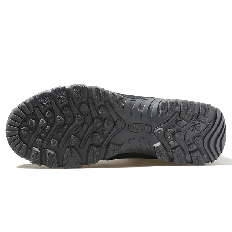 HUMTTO Sapatilhas de Caminhada Impermeáveis para Homem, Botas de Caça Táticas de Deserto, Botas de Trekking pelo Tornozelo para Homem e Mulher, Quentes em Couro