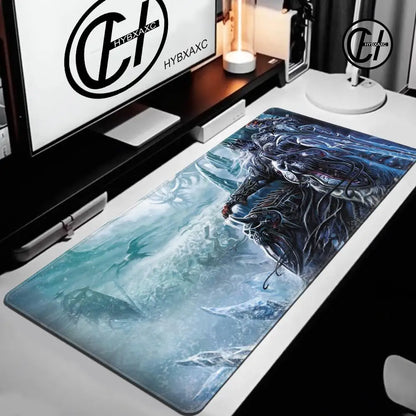 World of Warcraft Lich King Mouse Pad PC HD Anime Gaming Accessories Keyboard Mousepad Laptop XXL Game Cabinet Desk Mat Carpet