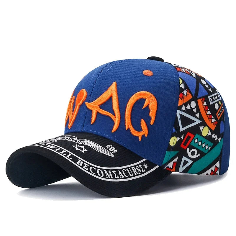 Nuovo cappellino da baseball casual alla moda con ricamo e stampa lettering, protezione solare per esterni