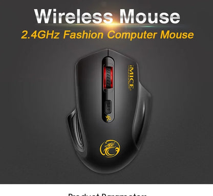 Novi bežični miš s podesivih 2000DPI, USB 3.0 prijamnikom, optički računalni miš 2.4GHz za gaming, ergonomskog dizajna za prijenosno računalo