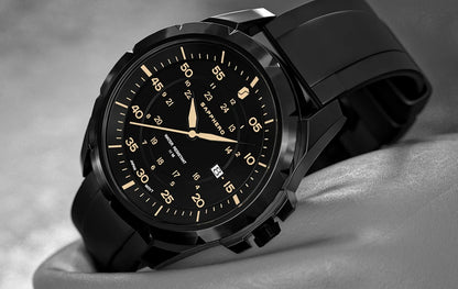 SAPPHERO Men’s Watch – Luxury quartz watch, water-resistant to 50 m, featuring an imported movement and a stainless steel case – An ideal gift idea for men.