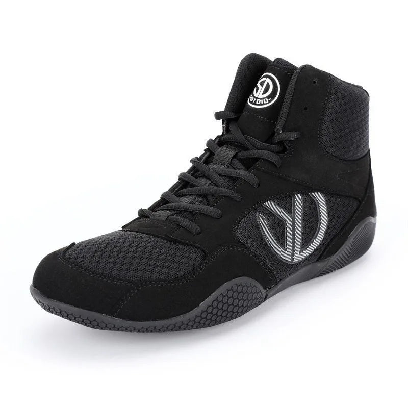 2026 New Trend Wrestling Sneakers Men Breathable Gym Training Shoe Man Non-Slip Men Fighting Shoes Mid-Top Boxing Shoes for Men