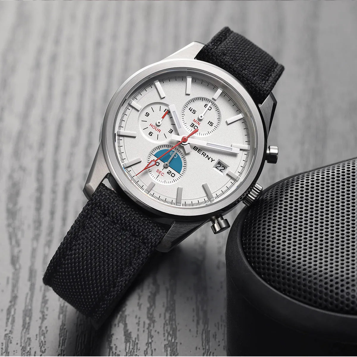 BERNY Chronograph Quartz Men Watch Luminous Miyota OS10 Top Luxury AR Coated Sapphire 5ATM Waterproof 2026 Sports Men’s Watches