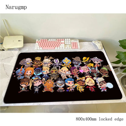 Overwatch mouse pad 80x40cm gaming mousepad game Halloween Gift large mouse pad gamer computer desk big mat notebook mousemat PC