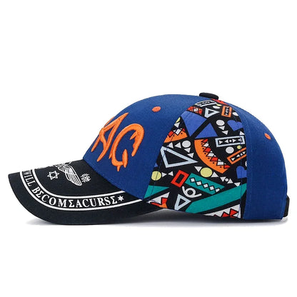Nuovo cappellino da baseball casual alla moda con ricamo e stampa lettering, protezione solare per esterni