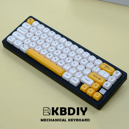 KBDiy KOA  Profile PBT Honey Milk Keycaps Russian Korean Japanese 137 Keys Caps for Mechanical Keyboard Keycap MAC for MX Switch