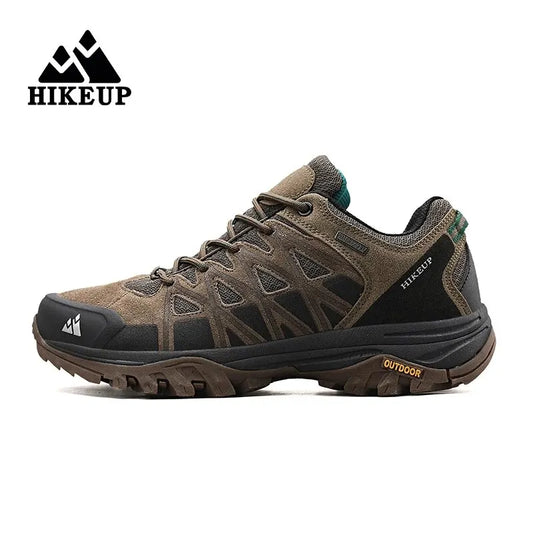 HIKEUP Zapatillas de exterior de moda para hombre, calzado deportivo casual de senderismo, botas de trekking de montaña y camping, antideslizantes y resistentes al desgaste