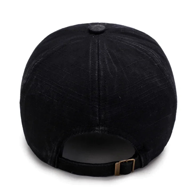 Spring and Autumn Washed Hats Mens Casual Old Baseball Caps Outdoor Embroidered Sun Hats