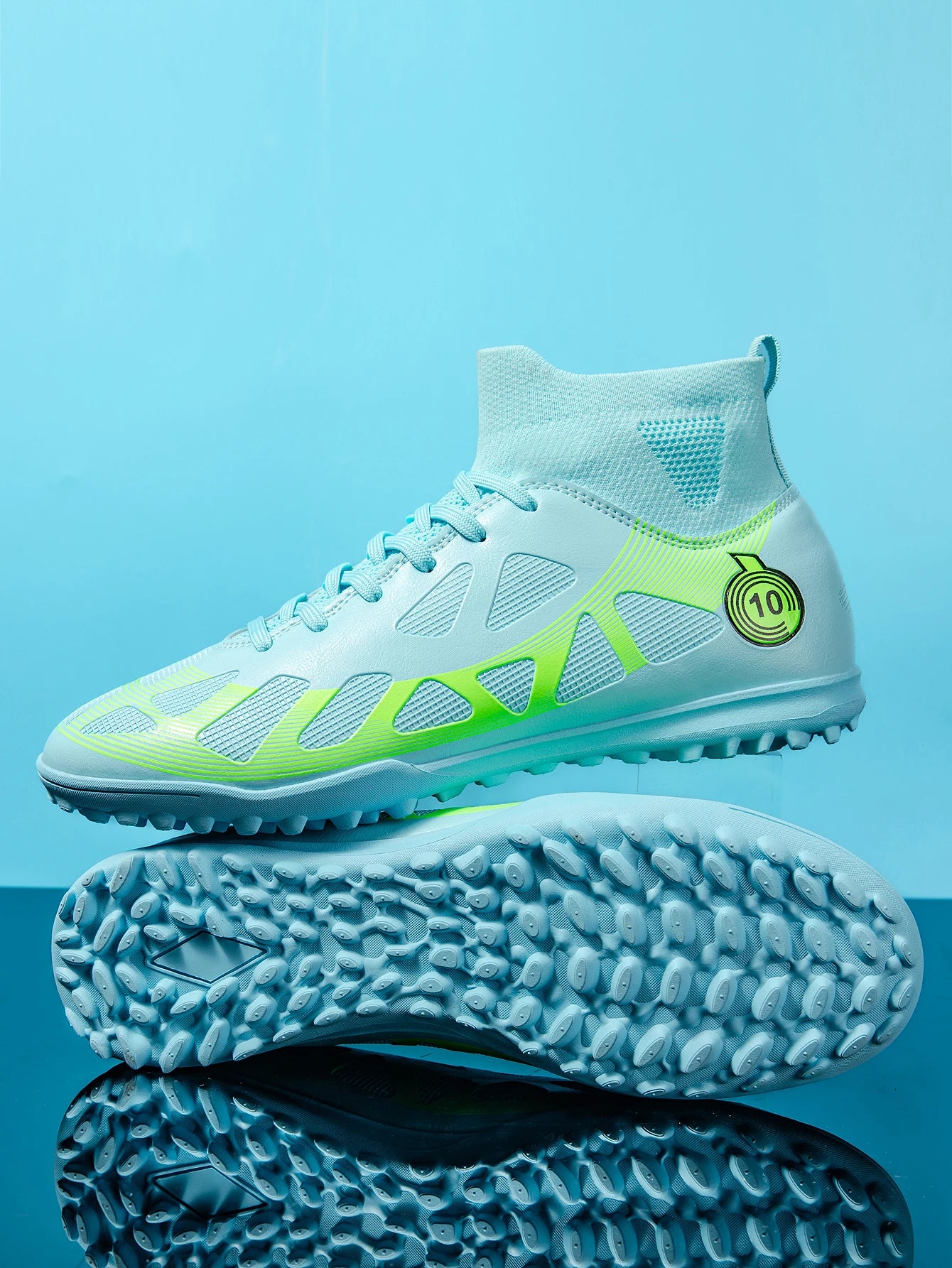 High Quality TF Football Boots for Men and Women, PU Fabric Upper, Rubber Cleats, Non-Slip Training Football Shoes