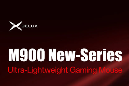 Delux M900PRO ultralet version trådløs gamingmus ergonomisk 1K/8K polling rate 50g PAW3395 til højre stor hånd PC-gamer