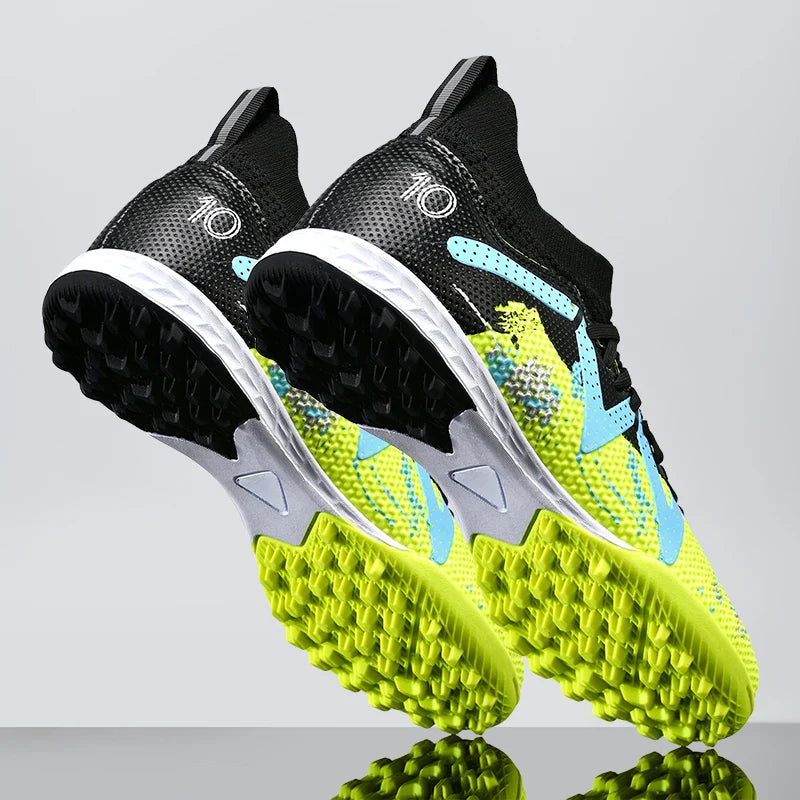 Chaussures de football professionnelles TF Broken Nail pour adolescents, chaussures de training montantes d'aspect robuste, pour adultes, pour l'extérieur, antidérapantes