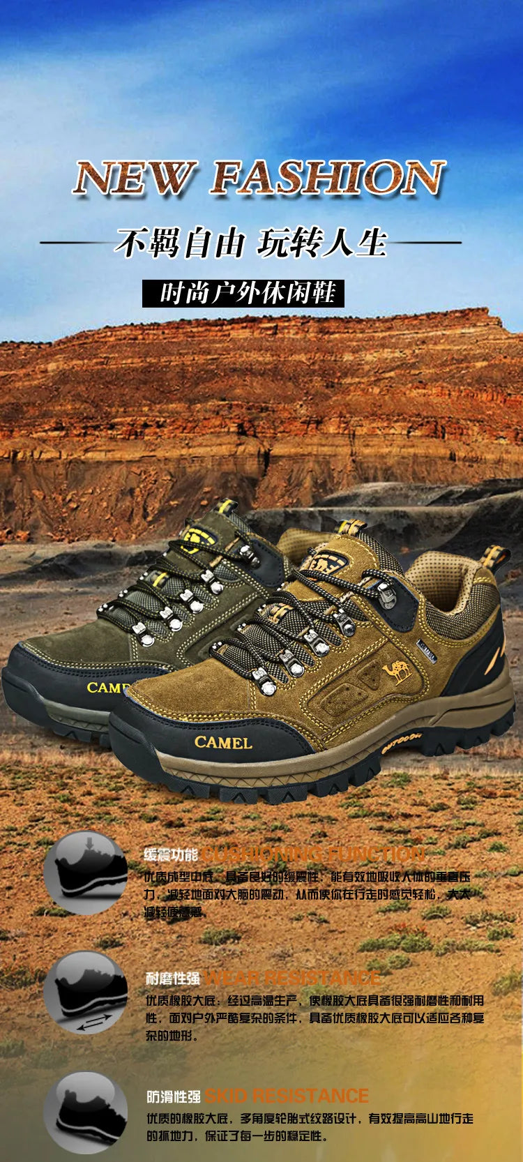 Herren-Wanderschuhe aus Veloursleder, Outdoor-Trail-Trekking-Sneaker, rutschfeste, atmungsaktive Kletterschuhe für Herren, Bergsportschuhe
