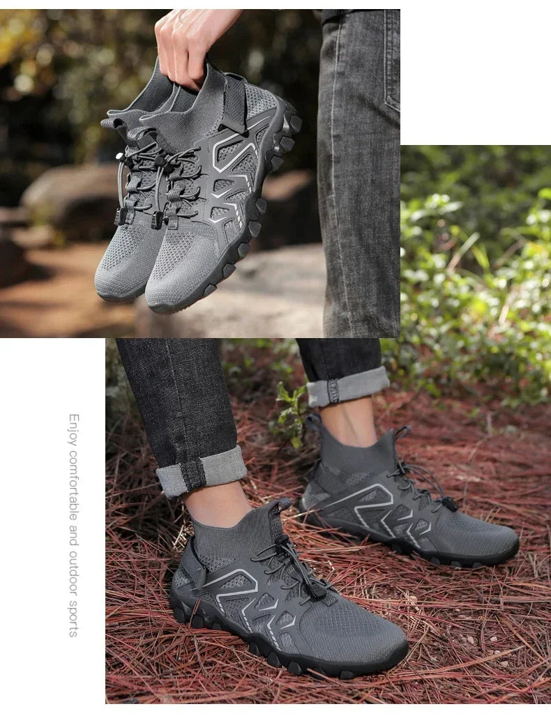 Unisex, andningsbara, snabbtorkande skor för fiske och vattensport, sommar, uppströms, barfota vattenstövlar, utomhus, halkfria damstrandskor