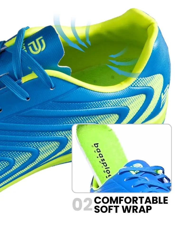 Baasploa Pantofi de fotbal pentru bărbați, marca Comfort, ușori, pentru antrenament pe gazon, pantofi profesioniști de fotbal pentru bărbați, adidași moi, antiderapanti