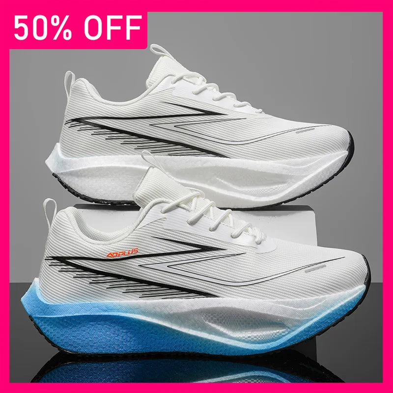 Zapatillas deportivas unisex de malla transpirable, modernas y profesionales, para running y fitness al aire libre, cómodas, con cordones, para hombre