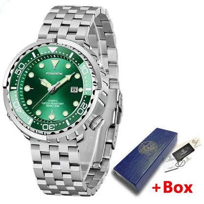 2024 Men Watch Outdoor Sports Quartz Watches Men Waterproof Chronograph Wristwatch Mens Military Clock Man Relogio Masculino