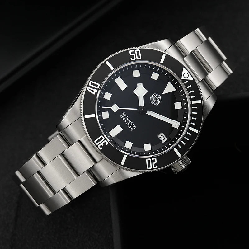 San Martin SN0121TD Titan-Taucheruhr ST2130 Automatikwerk Uhren Grade5 Titan 120 Klicks wasserdicht 300m Armbanduhr