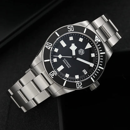 San Martin SN0121TD Titan-Taucheruhr ST2130 Automatikwerk Uhren Grade5 Titan 120 Klicks wasserdicht 300m Armbanduhr