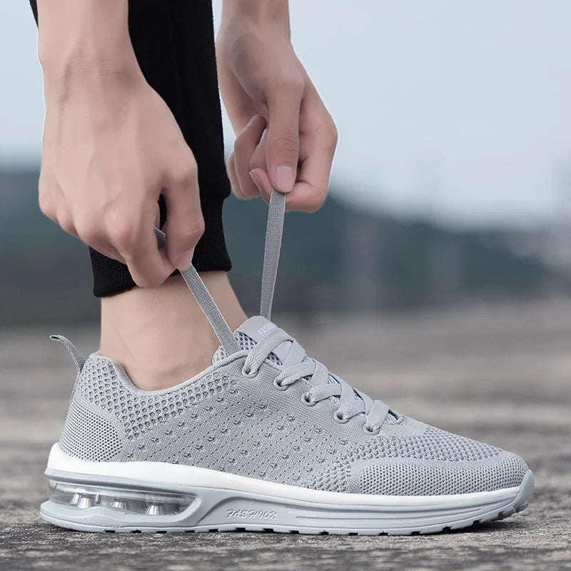 Red Cheap Running Shoes for Men Women Breathable Weave Air Cushion Sneakers Big Size 35-46 Men Lightweight Sports Shoes Trainers