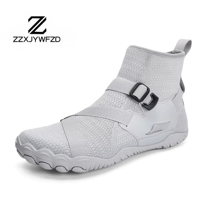 Zapatillas deportivas de exterior para senderismo y vadeo, unisex, para natación, calzado acuático de caña alta barefoot, zapatos aqua para playa, fitness, buceo y surf