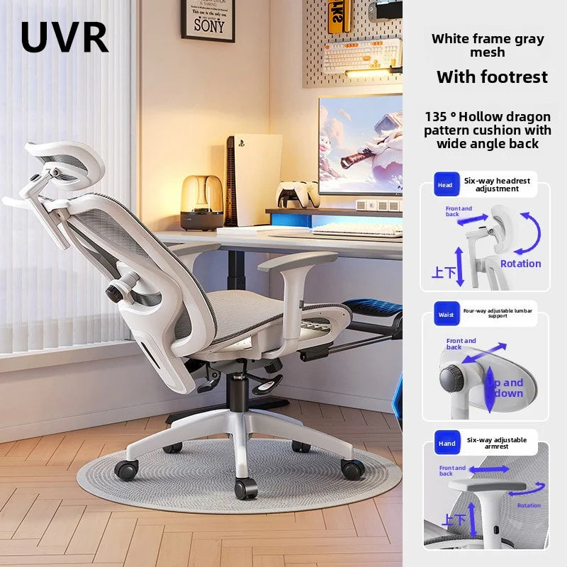 UVR Gaming Computer Chair Ergonomic Design Furniture Field Adjustable Swivel Chair Mesh Office Chair Home Athletics Chair