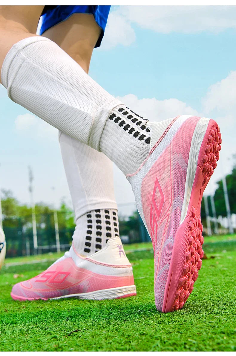 Men's New Indoor TF Football Boots High Quality Training Original Male Breathable Non-Slip Soccer Shoes Turf Futsal Football Shoes