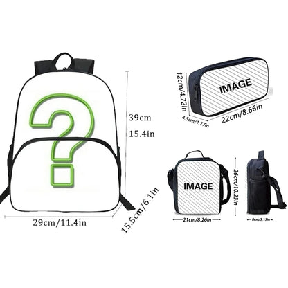 Set scuola classico FortniteS per bambini: zaino, borsa pranzo e astuccio, borse scolastiche capienti per bambino e bambina, idea regalo perfetta