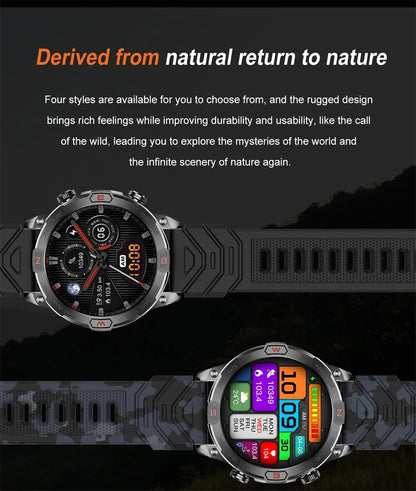 Men Fashion Outdoor Sport GPS Smart Watch Men AMOLED HD Screen Heart rate Waterproof Sport Smartwatch Man Smart Bracelet clock
