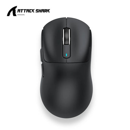 ATTACK SHARK X3 hárommódos egér 1K Hz, X3Pro Bluetooth vezeték nélküli egér 4K Hz, könnyű kivitel, PAW3395, 650IPS mobil sebesség