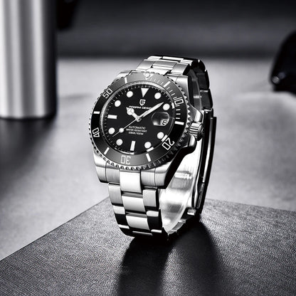 New PAGANI DESIGN Diving Automatic Mechanical Watch Luxury Sports Waterproof Watch Stainless Steel Sapphire Luminous Watch for Men