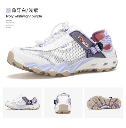HUMTTO Herren-Wasserschuhe für Outdoor-Trekking, Waten und Aqua-Aktivitäten – atmungsaktive Mesh-Sneaker, schnelltrocknend, knöchelhoch, rutschfest, für Damen und Herren