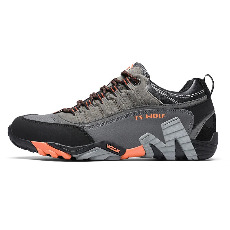 Outdoor-Liebhaber-Trekkingschuhe für Herren, wasserdichte Wanderschuhe, Bergstiefel aus echtem Leder, Woodland-Jagd- und taktische Schuhe