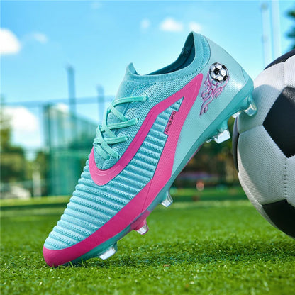 Neue Fußballschuhe für Herren, rutschfeste Fußballschuhe für Erwachsene, Outdoor-Sportschuhe für Jungen, lange Stollen, atmungsaktive und bequeme Trainings- und Wettkampf-Cleats