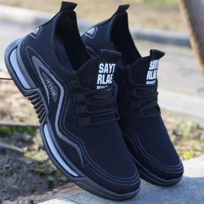 Chaussures de course de loisirs pour hommes, baskets respirantes à la mode, semelle souple, en maille, résistantes, polyvalentes, de sport, nouvelle collection été