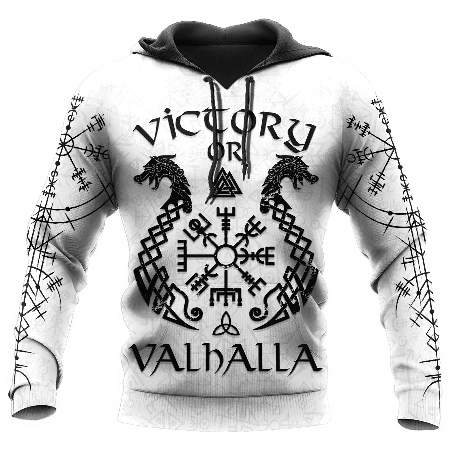 2023 New Autumn Men's Hoodie Wolf Print 3D Sweatshirts Urban Trendy All-Match Oversized Tops Poleron Hooded Clothes Men Clothing