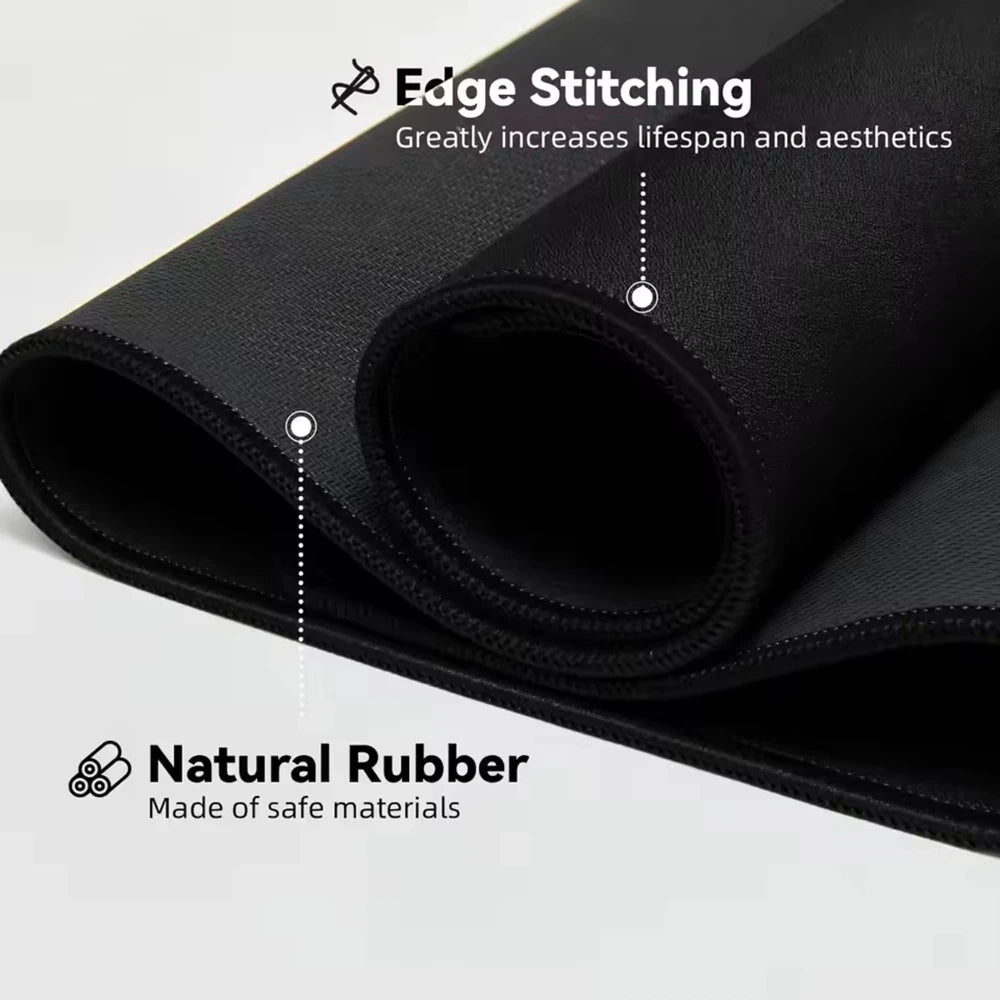 Tapete de Rato Gaming Overwatch para Escritório, Antiderrapante, DIY, Grande, para Teclado e Rato, com Bordas Overlock