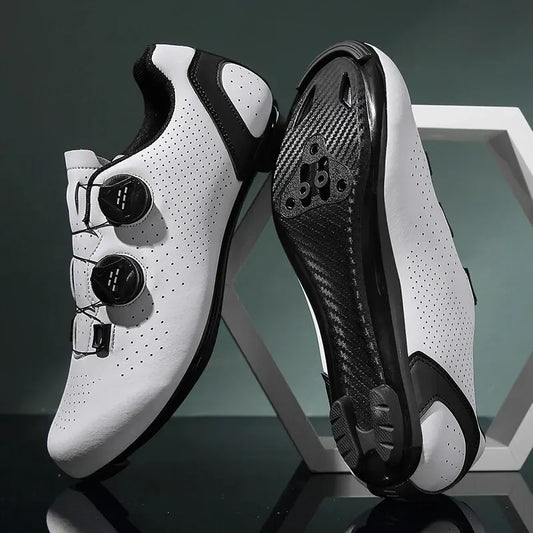 Zapatillas de ciclismo MTB para hombre, deportivas para bicicleta de montaña y carretera, zapatillas planas de velocidad, calzado para bicicleta de montaña compatible con calas SPD