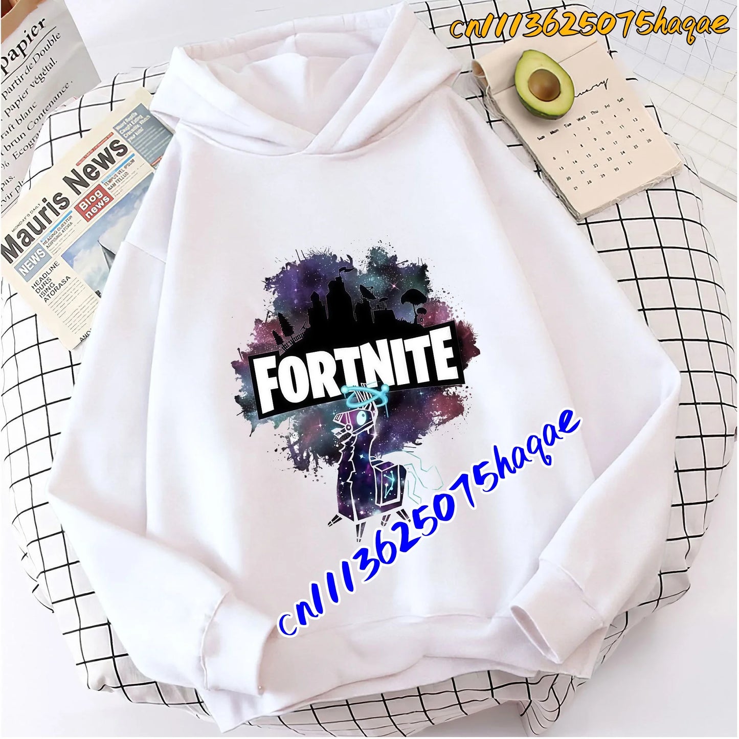 Fortnite Game Printed Children's Hoodies Cartoon Comfortable Suit Loose Long Sleeve Tops Autumn Winter Clothes