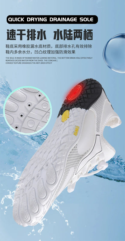 36-48# Gym Footwear Unisex Seaside Aqua Shoes Couples Vacation Beach Game Wading Shoes Men Squat Fitness Shoes Women Yoga Shoes