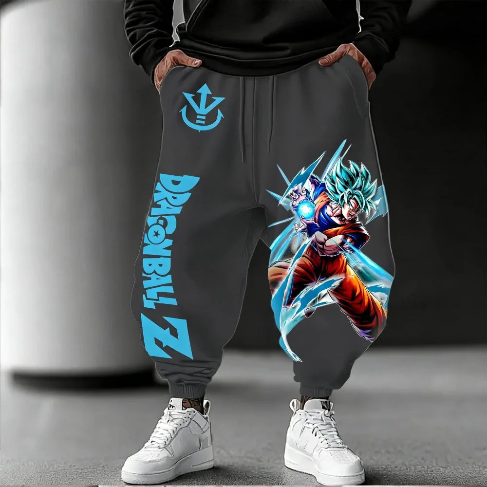 Unisex Pure Cotton Pants Dragon Ball Goku 2026 Summer New Product Harajuku Anime Print American Hip-hop Loose Casual Pants