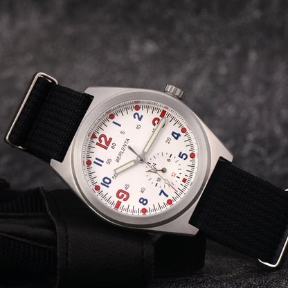 Berlenta VH60 Watch Men 100m Waterproof 316L Steel Wristwatch For Men Top Brand Luxury Male Clock Military Fashion Wrist Wach