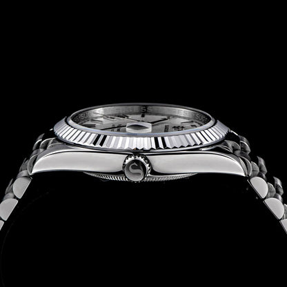 Sugess 40mm Men's Watches Automatic Date Mechanical Day Wristwatch Peacock SL3034 Movement Sapphire Waterproof Luxury Retro New