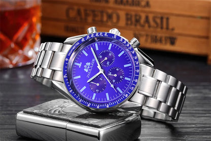 PAULAREIS P Brand Luxury Men Mechanical Watches Calendar Business Watch Men's Sports Waterproof Stainless Steel Automatic Watches